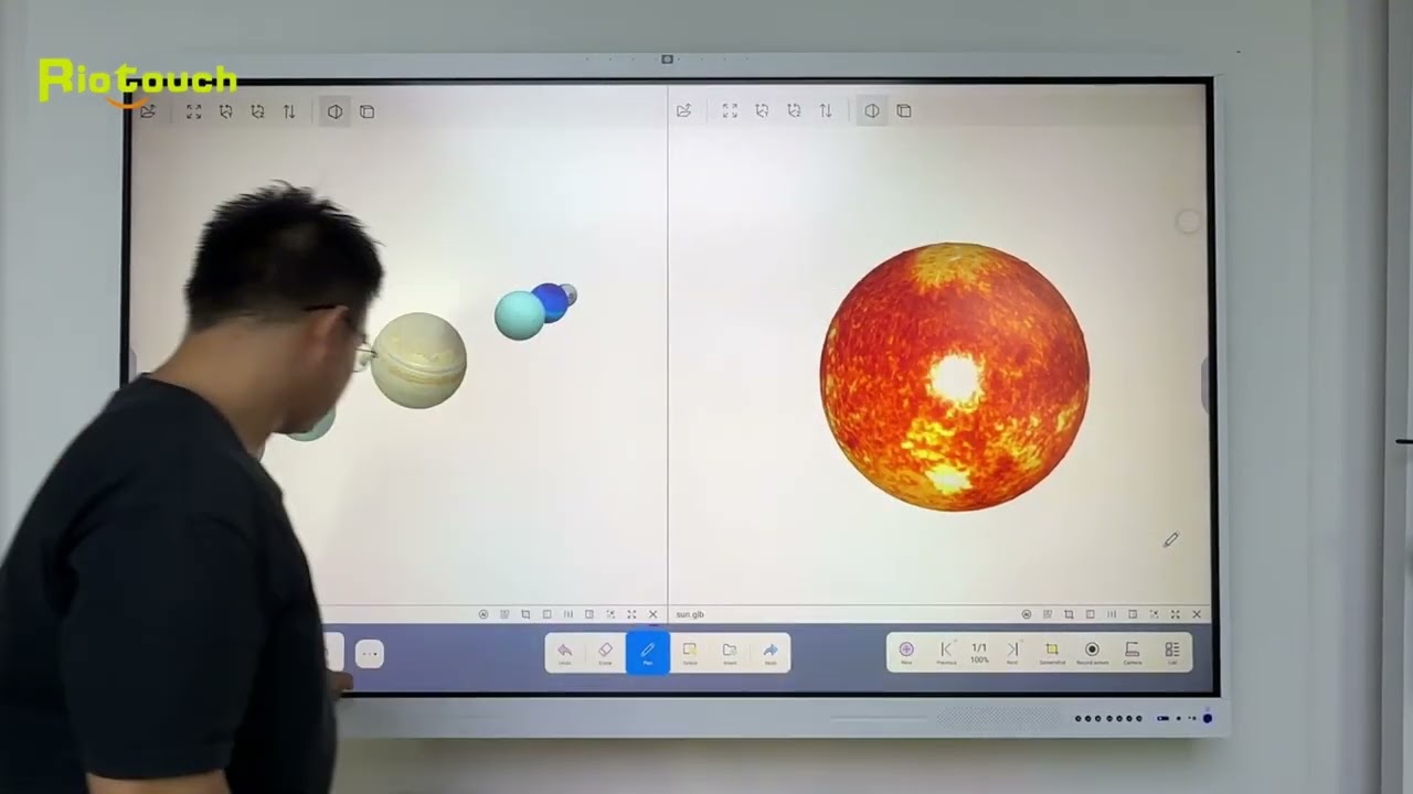 MÀN HÌNH TƯƠNG TÁC THÔNG MINH Riotouch. UMind - Khám phá hàng trăm tài nguyên 3D tương tác